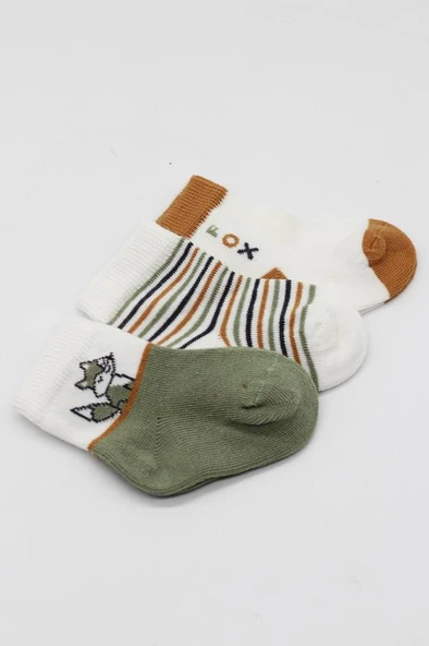 NessiWorld 3'Lü Penye Soket Çorap BS10109 Nil - Resim 4