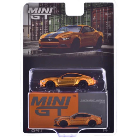 NessiWorld GT 1/64 LB-WORNessiWorld FORD MUSTANG LB Gold - 2