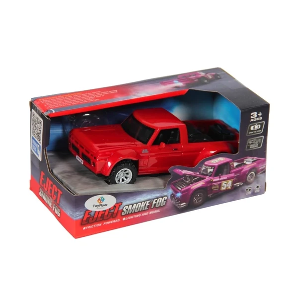 Işıklı Sesli Duman Çıkaran Sürtmeli Jeep FTP-1B - 3