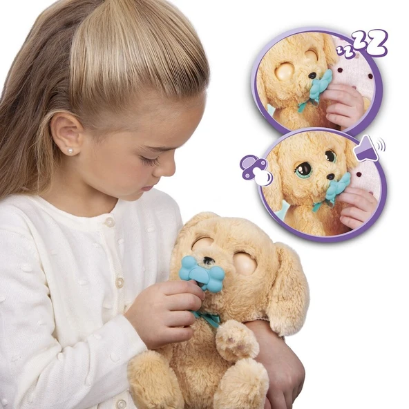 BAW09000 Baby Paws Sesli Labrador 20 cm Peluş - Resim 5