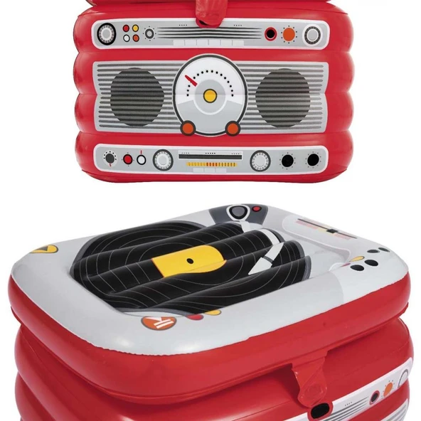 NessiWorld Retromusic Portatif Şişme Buzdolabı 31 Litre - Resim 4