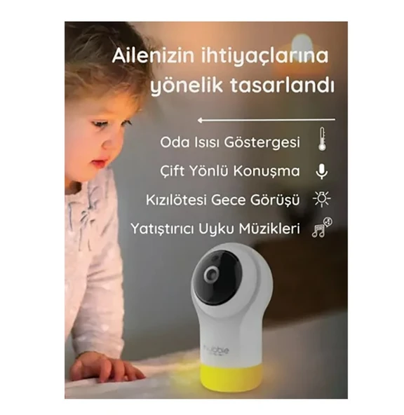 Hubble HBL15 Glow Full HD Wifi Bebek Kamerası - 4