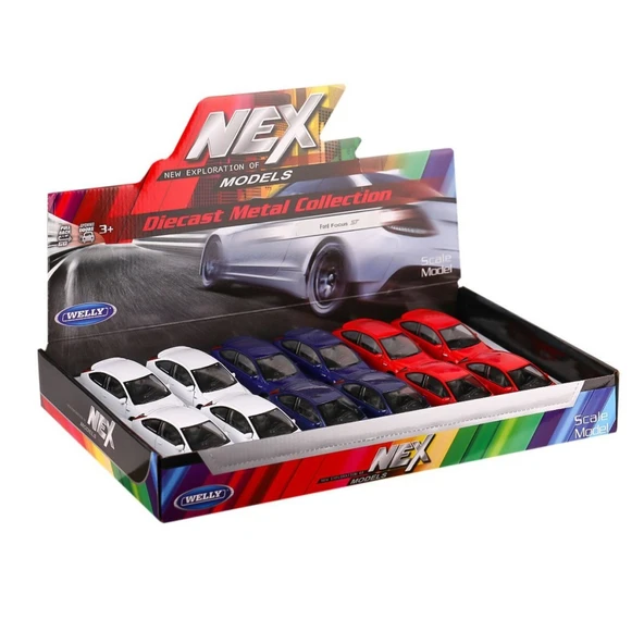 42378 NessiWorld Diecast Ford Focus Çek Bırak Araba -Karsan Oyuncak - 5