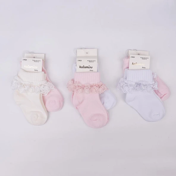 NessiWorld Akel 2'li ANessiWorld. Bebek Soket Çorap K44023 (1 Adet Fiyatıdır) ürün görseli