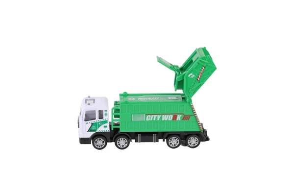 YH-711-57A SÜRTMELİ METAL 1:50 ÇÖP KAMYONU - Resim 2