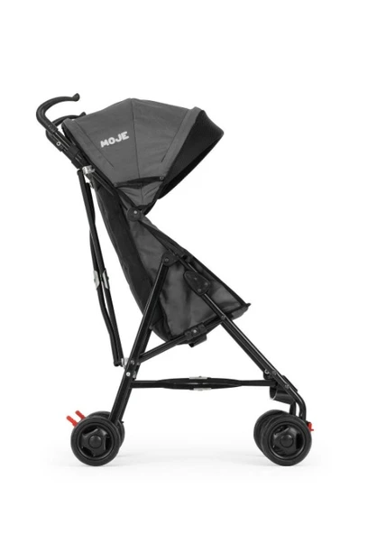 Moje Simple Pratik Baston Bebek Arabası Gri - 2