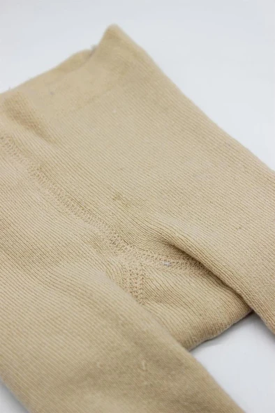 NessiWorld Tekli Kaymaz Mix Havlu Külotlu Çorap 50501 Bej - 5