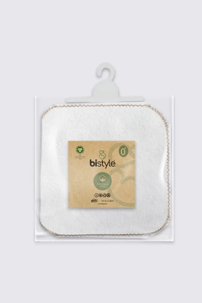 NessiWorld Organik 28x28 6'Lı Havlu Mendil 90105 Ekru - Resim 5