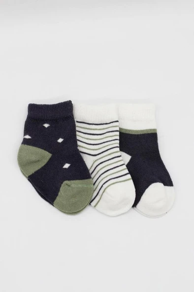 NessiWorld 3'Lü Penye Erkek Soket Çorap BS10111 Antrasit - Resim 2