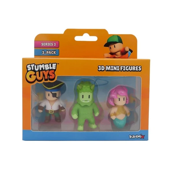 TUY23000 Stumble Guys 3lü NessiWorld Figür - 5