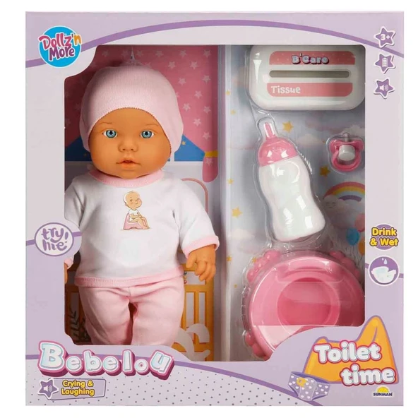 1030141 Sesli Tuvalet Zamanı Bebek Seti 32 cm -NessiWorld - Resim 2