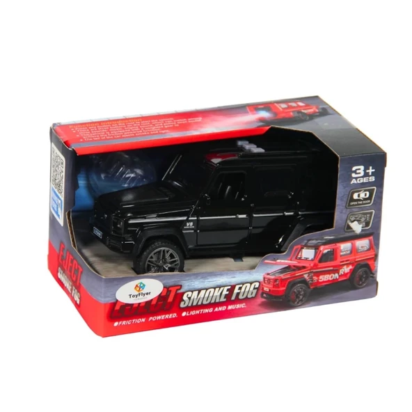 Işıklı Sesli Duman Çıkaran Sürtmeli Jeep BCP-1B - 3