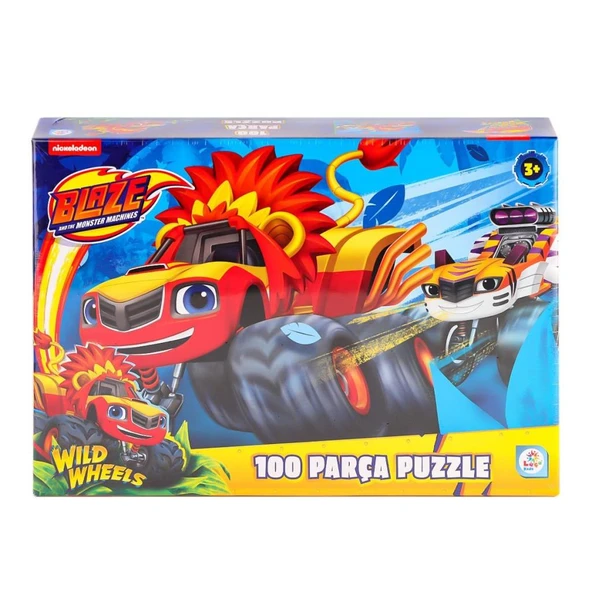 BL0048 Blaze Machines 100 Parça Puzzle -Laçokids