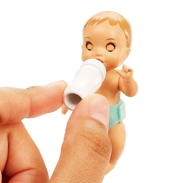 HJY33 Mavi Saçlı Skipper Bebek Bakıcısı  ve Oyun Seti - Resim 5