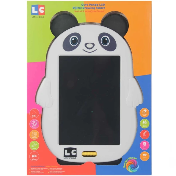 Lc Sevimli Panda Çizim Tableti 22 cm - 2