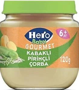 Hero Baby Gourmet Kabaklı Pirinçli Kavanoz Mama 120 Gr ürün görseli 1