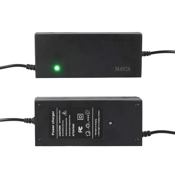 Powermaster Li-ion Lityum Piller İçin 54.6 Voltaj 2 Amper Elektrikli Bisiklet Şarj Cihazı - 2