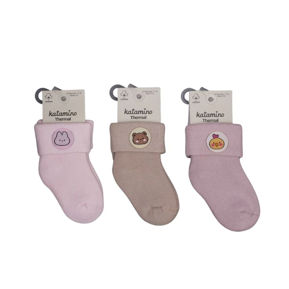 NessiWorld Nesrin ANessiWorldesuarlı Kız Bebek Havlu Soket Çorap K45902 Asorti ürün görseli