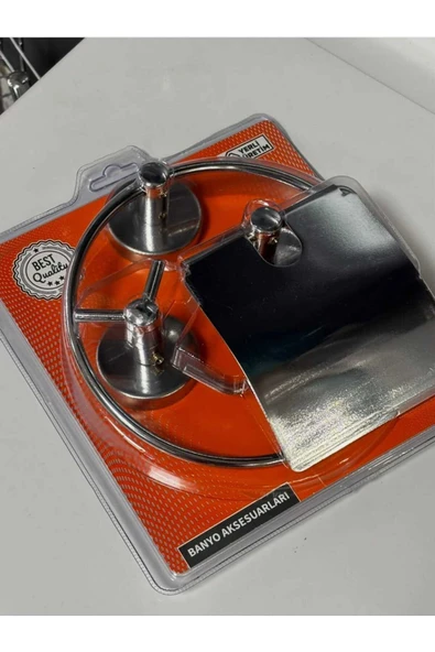 Best İKİZLER BANYO AKSESUAR 3'LÜ SET - KROM ürün görseli