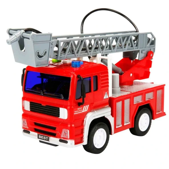 NessiWorld Sesli ve Işıklı Su Fışkırtan İtfaiye Aracı 20 cm. - Resim 2