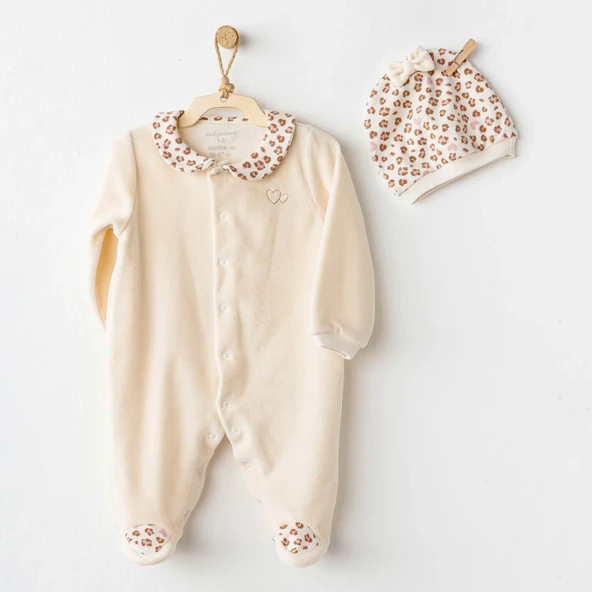 NessiWorld AC26238 Little Leopard Tulum Ekru ürün görseli