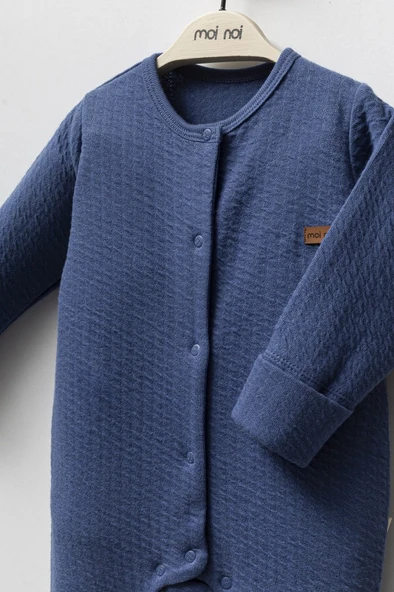 Moi Noi Şapkalı Tulum MNB1251 Navy Blue - 2