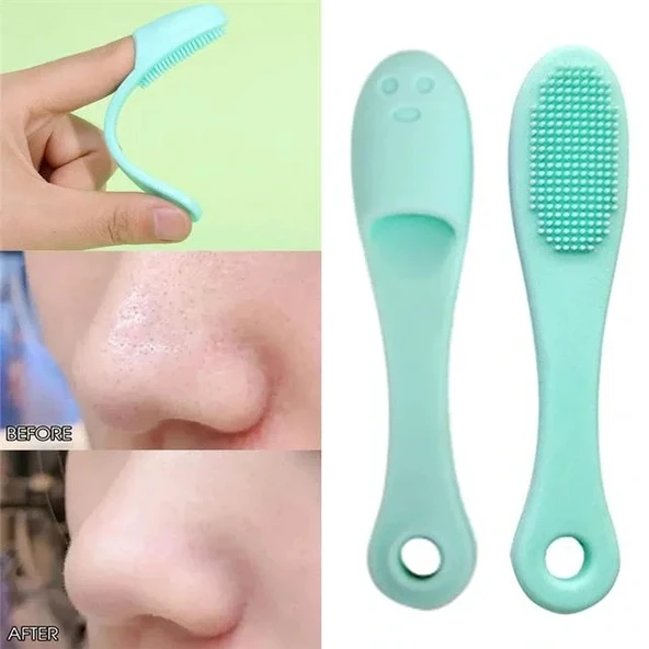 Sunup Sn-26764 Parmak Şekilli Silikon Yüz Burun Gözenek Temizleme Fırçası