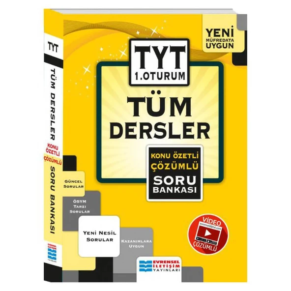 TYT Tüm Dersler Konu Özetli Çözümlü Soru Bankası 1. Oturum ürün görseli