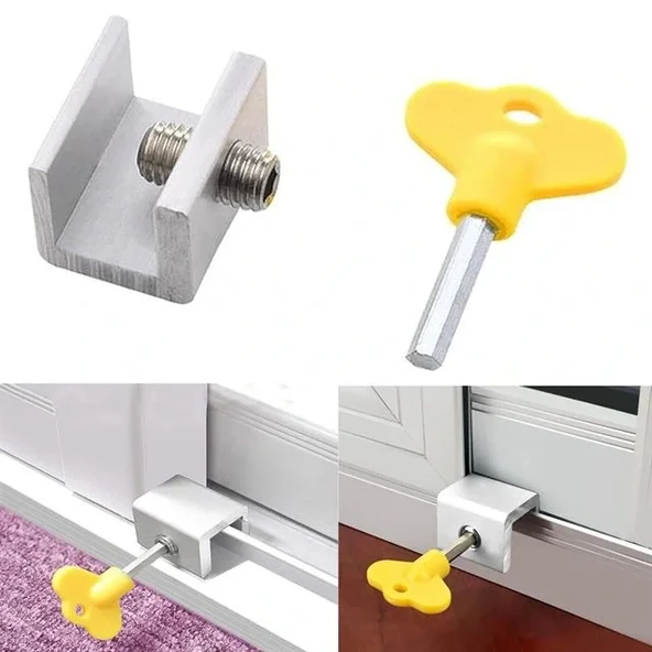 Sunup Sn-14525 Ayarlanabilir Sürgülü Pencere Kilidi