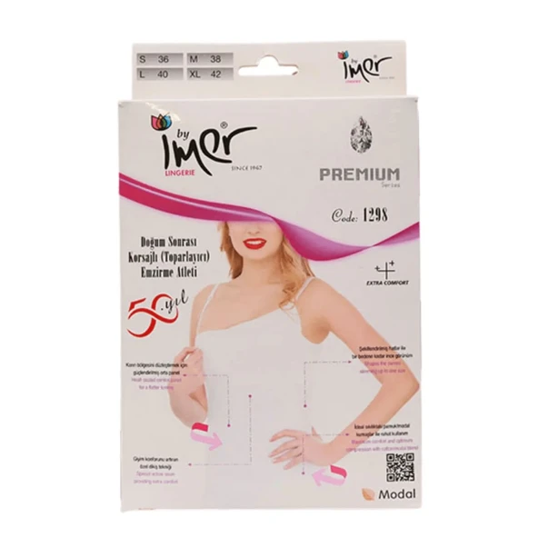 NessiWorld Emzirme Korse Atlet 1298 White - 2