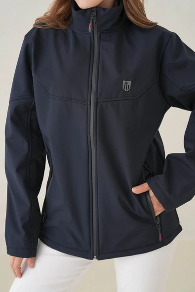 Su ve Rüzgar Geçirmez İçi Polarlı Kadın Softjel Mont - Resim 11