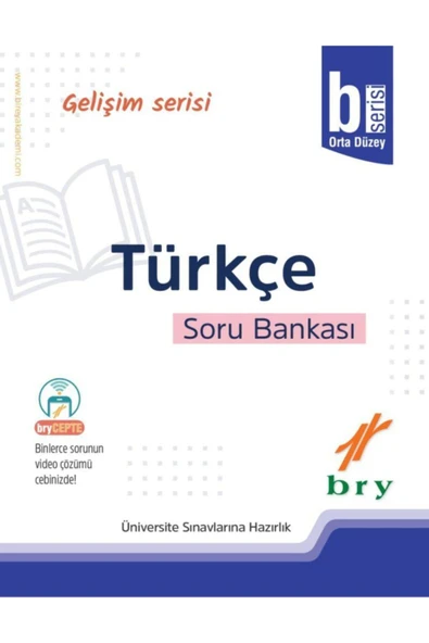 Birey Gelişim Serisi Türkçe B Orta Düzey Video Çözümlü Soru Bankası ürün görseli