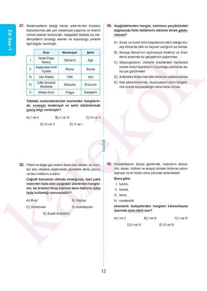 AYT 6'lı Deneme Seti - Eşit Ağırlık - Resim 4