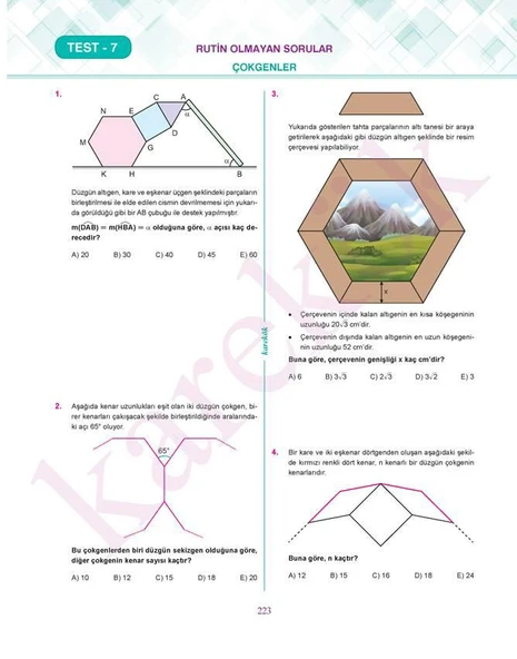 TYT Geometri Soru Bankası - Resim 7