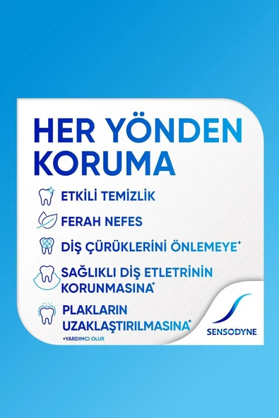 Sensodyne Tam Koruma Diş Macunu 75 ml + Diş Eti Bakımı Diş Fırçası Set x2 Adet - 2