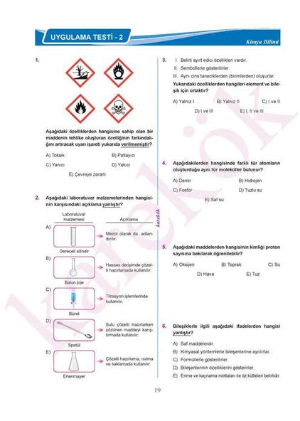TYT Kimya Soru Bankası - Resim 2