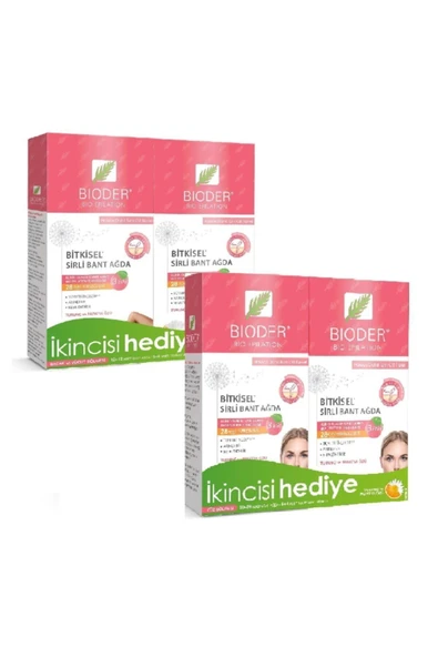 Bioder Bitkisel Sirli Bant Ağda Hassas Dahil Tüm Cilt Tipleri 12+12 li