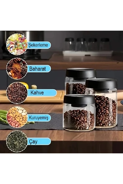 Arow Frasco Vakumlu Borosilikat Saklama Kabı 1800 Ml - Resim 3