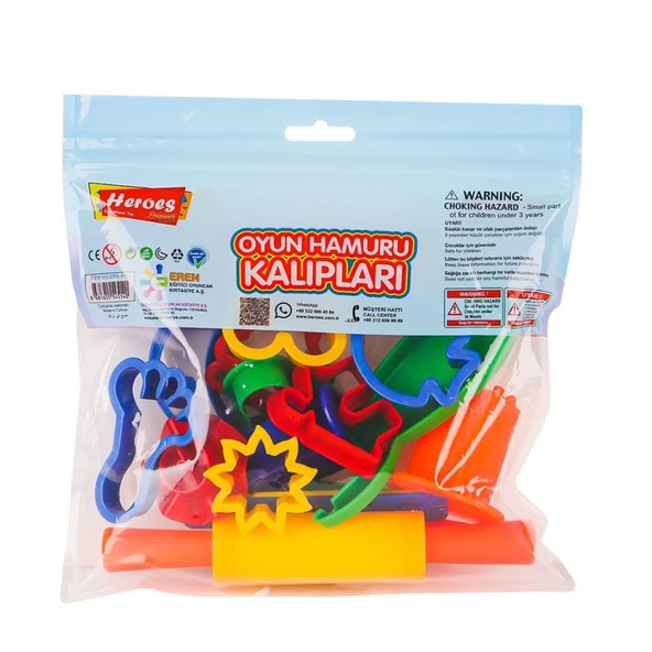 ERN-514 Oyun Hamuru Kalıpları -Eren Eğitici Oyuncakları - 2