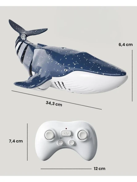 ENFAL LC Uzaktan Kumandalı Pilli Yüzen Balina LC-31130 - Resim 3