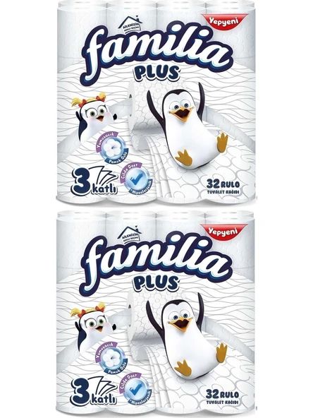 Familia Plus Tuvalet Kağıdı 3 Katlı 64 Lü Paket (2pkx32)