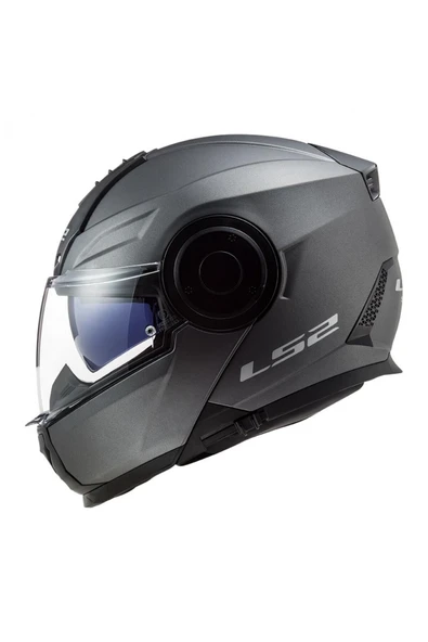 SCOPE ÇENE AÇILIR KASK MAT TITANIUM ürün görseli 1