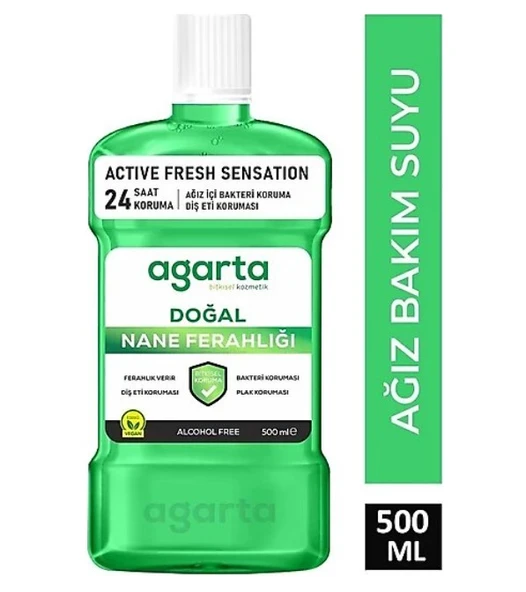 Agarta Doğal Ağız Bakım Suyu 500 ml Nane Özlü ürün görseli 1