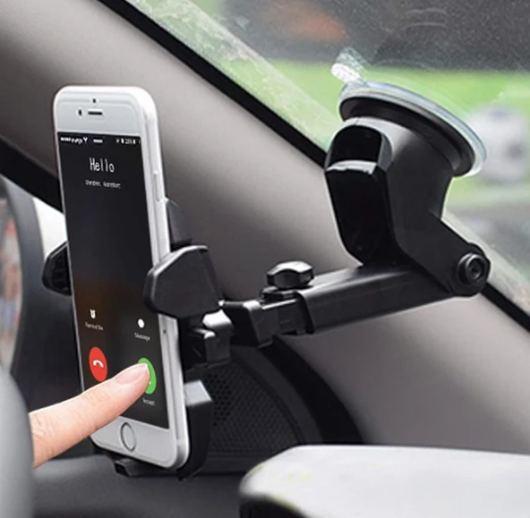 Torpido Üstü Teleskopik Araç Telefon Tutucu - 4
