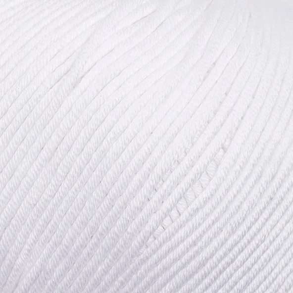 La Mia XL Mercerized Beyaz El Örgü İpi - 2 - 33759 - 2