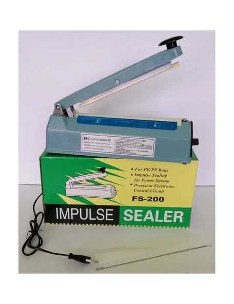 20Cm  Metal Gövde Poşet Ağzı Yapıştırma Kapatma Makinası FS-200 (5250) - Resim 3