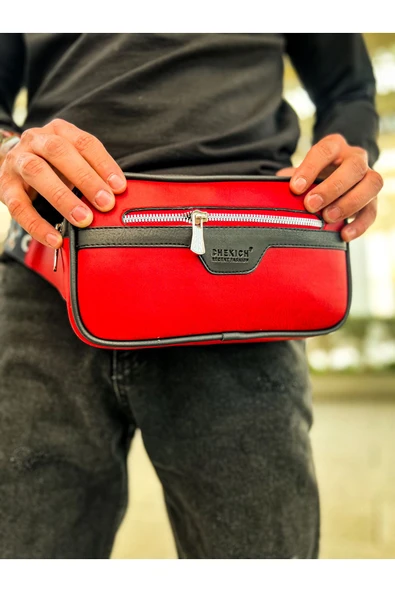 CH101 - Poani Tablet Erkek Çanta SIYAH - KIRMIZI