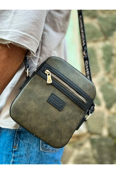 CH102 - Stealht Kare Erkek Çanta SIYAH / HAKI - 4