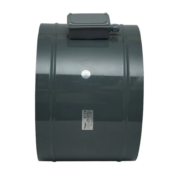 Ayas 25 cm çap YBA-250-2K-M 2750 D/D 220/230 volt Monofaze Yuvarlak Kanal Tipi Aksiyel Fan - 5