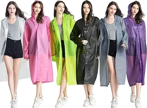 Kadın Erkek Yağmurluk Kapüşonlu Çıtçıtlı Eva Raincoat (5250) - 2